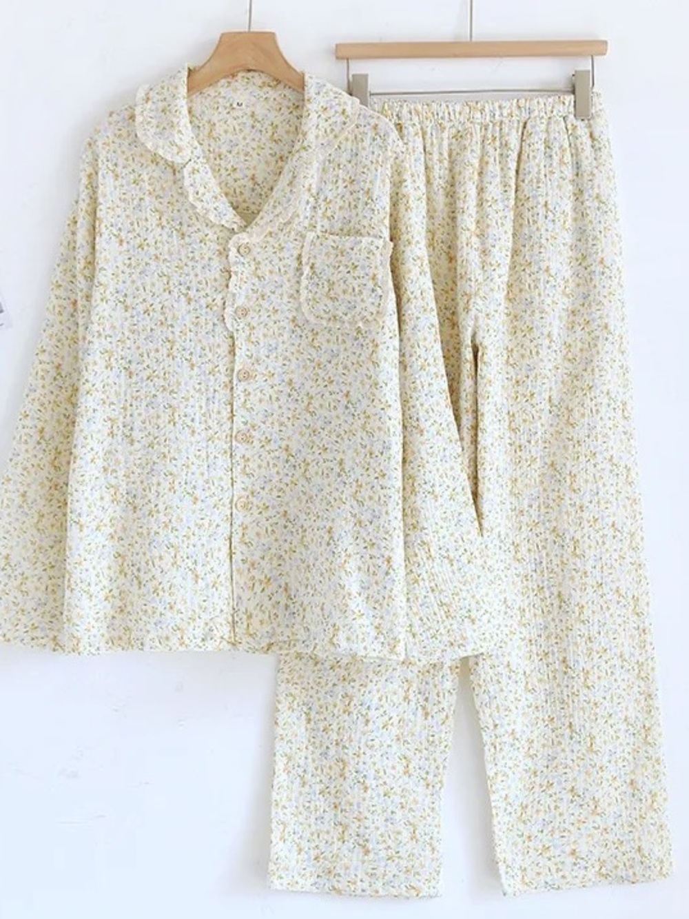 Women’s 100% Muslin Cotton Two Piece Sleepwear Set